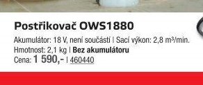 Postřikovač OWS1880