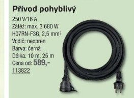 Přívod pohyblivý (10 m)