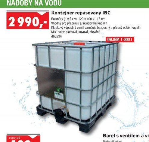 Kontejner repasovaný IBC