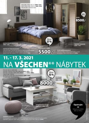 akční leták Jysk 11.3.2021-24.3.2021