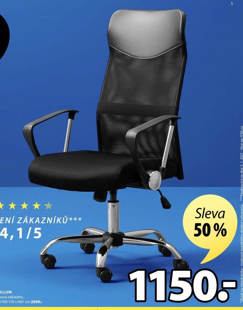 KANCELÁŘSKÁ ŽIDLE BILLUM
