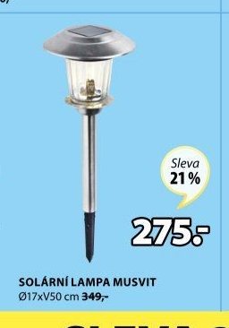 SOLÁRNÍ LAMPA MUSVIT