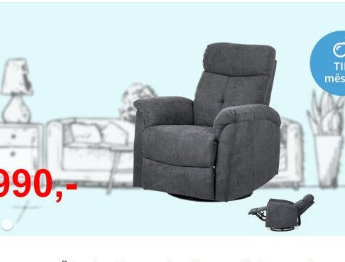 relaxační křeslo TV-333 GREY