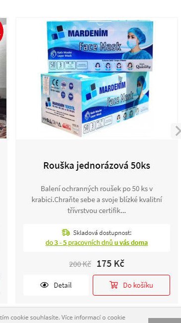 Rouška jednorázová 50ks