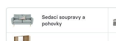Sedací soupravy a pohovky