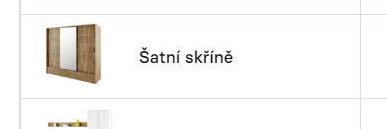 Šatní skříně