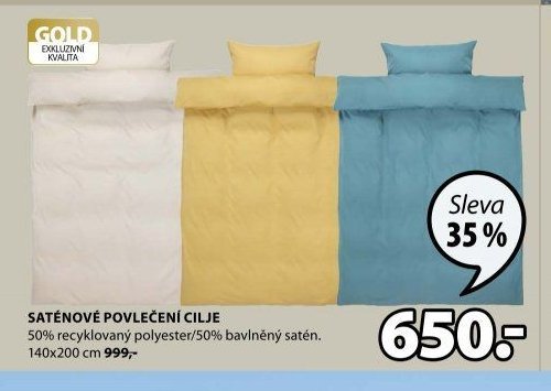 SATÉNOVÉ POVLEČENÍ CILJE