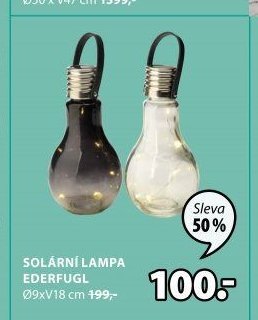 Solární lampa EDERFUGL