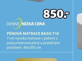 PĚNOVÁ MATRACE BASIC F10