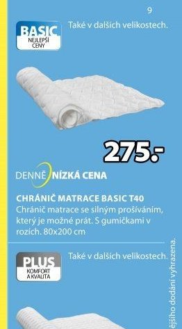 Chránič matrace BASIC T40