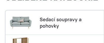 Sedací soupravy a pohovky