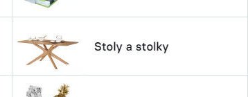 Stoly a stolky