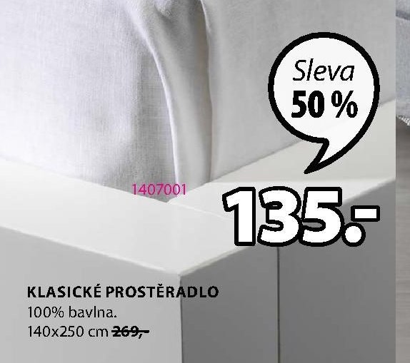Klasické prostěradlo