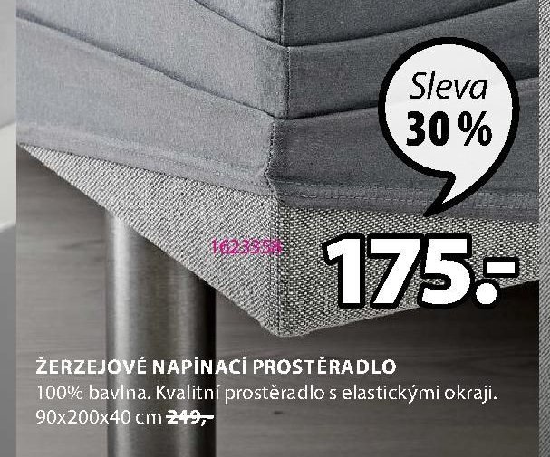 Žerzejové napínací prostěradlo