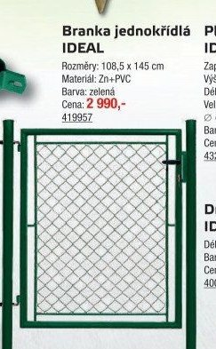 Branka jednokřídlá IDEAL