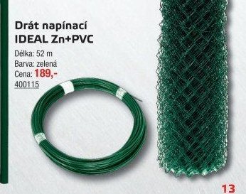 Drát napínací IDEAL Zn+PVC