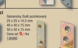 Galvanicky žlutě pozinkovaný
