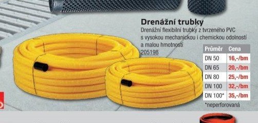 Drenážní trubky