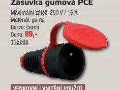 Zásuvka gumová PCE