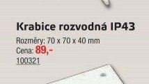 Krabice rozvodná IP43