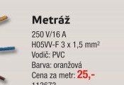 Metráž (Cena za metr)