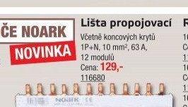 Lišta propojovací