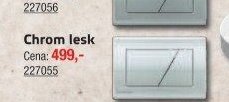 Tlačítko ovládací Komfort Chrom lesk
