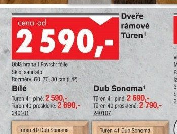 Dveře rámové Türen