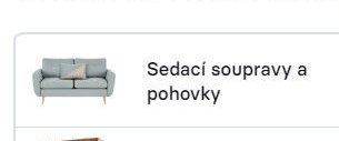 Sedací soupravy a pohovky