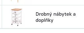 Drobný nábytek a doplňky