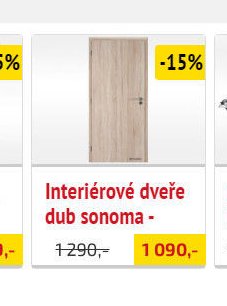 Interiérové dveře dub sonoma