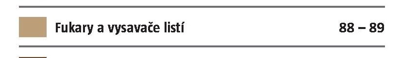 Fukary a vysavače listí