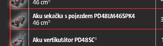 Aku sekačka s pojezdem PD48LM46SPK4 46 cm