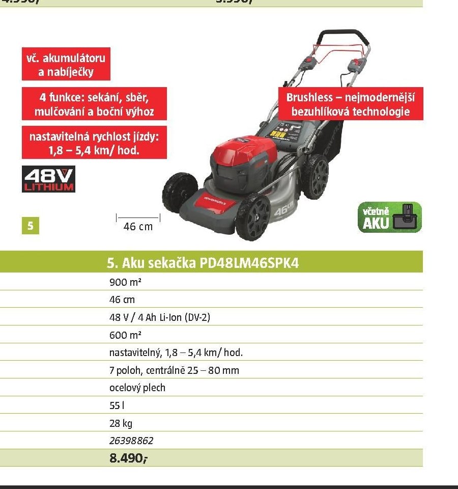 Aku sekačka PD48LM46SPK4