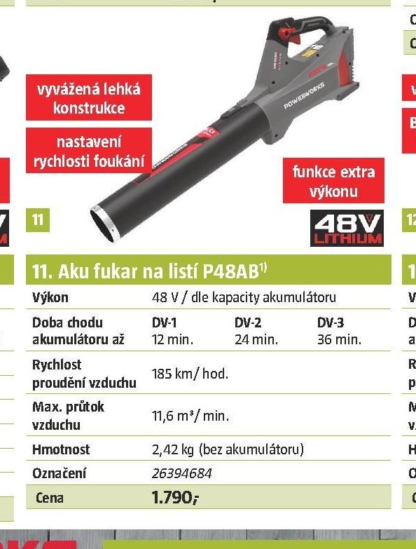 Aku fukar na listí P48AB