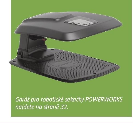 Garáž pro robotické sekačky POWERWORKS