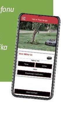 Smartphone s aplikací Bluetooth ovládání