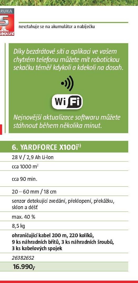 YARDFORCE X100i