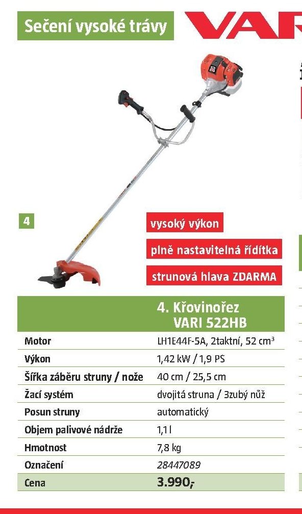 Křovinořez VARI 522HB