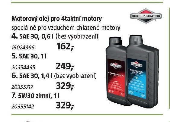 Motorový olej pro 4taktní motory