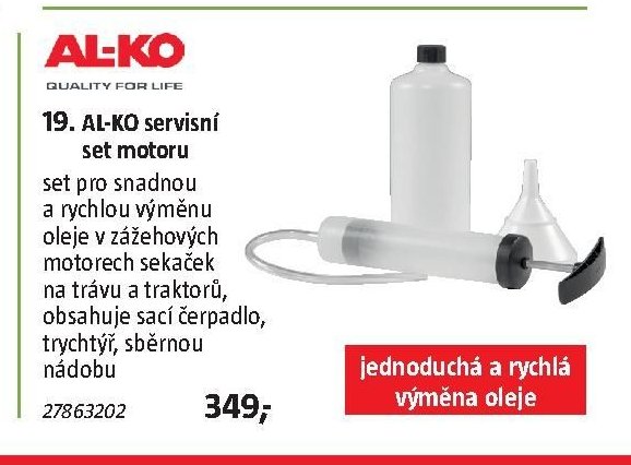 AL-KO servisní set motoru
