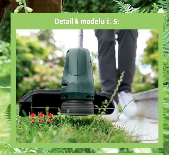 Detail k modelu č. 5 (strunový vyžínač)