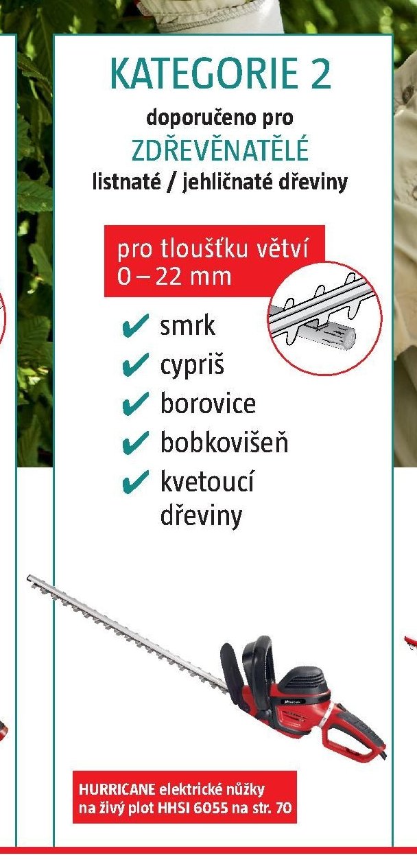 HURRICANE elektrické nůžky na živý plot HHSI 6055