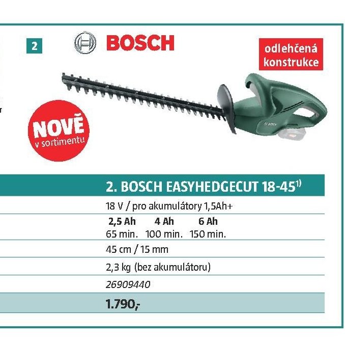 BOSCH EASYHEDGECUT 18-45