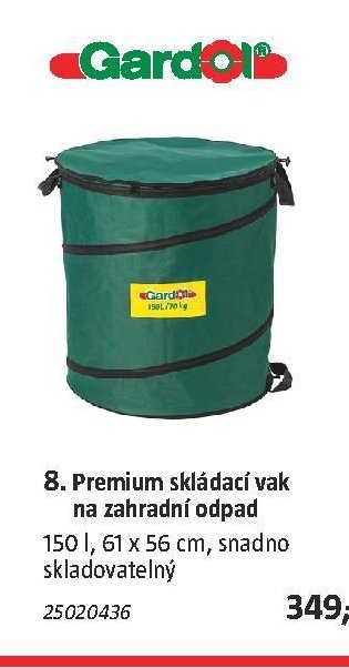 Premium skládací vak na zahradní odpad