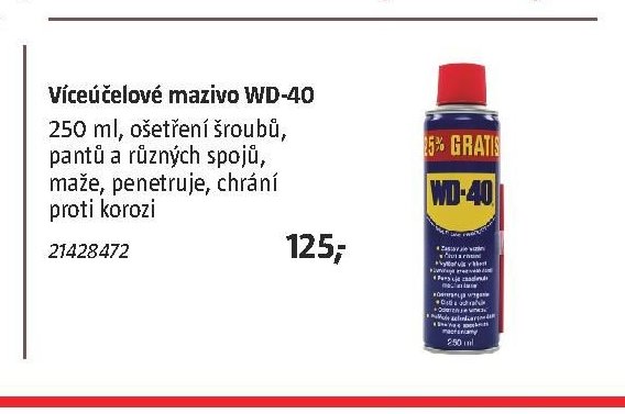 Víceúčelové mazivo WD-40