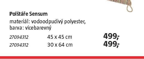Polštáře Sensum