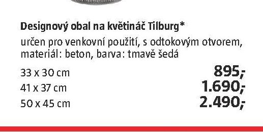 Designový obal na květináč Tilburg