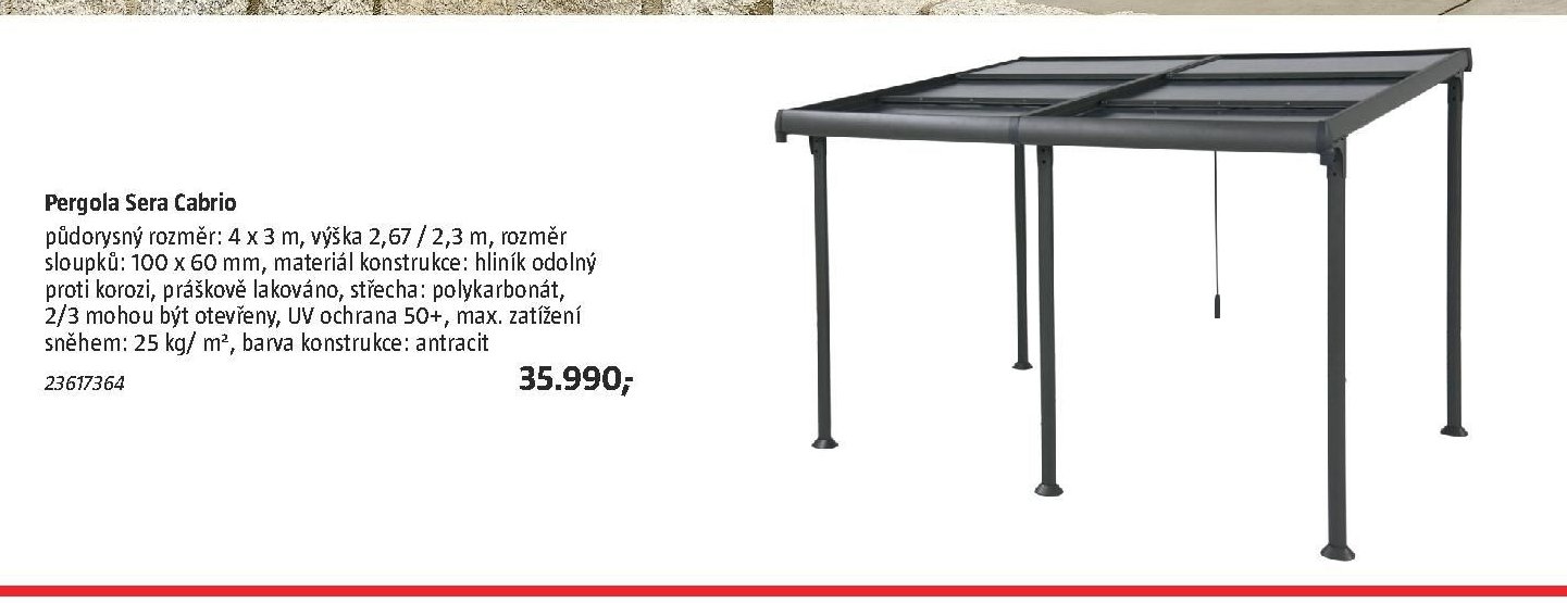 Pergola Sera Cabrio