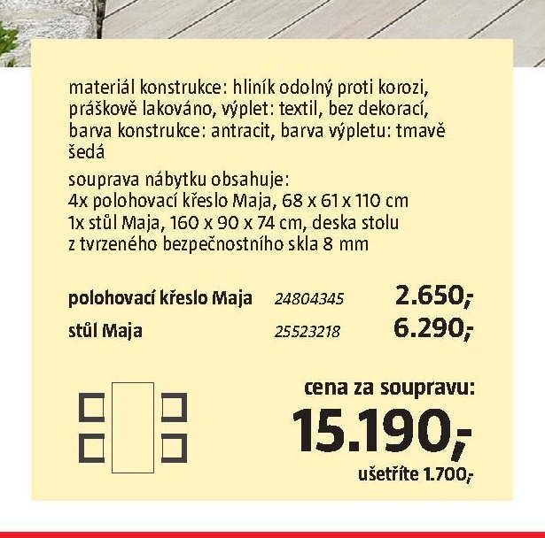 Souprava nábytku Maja